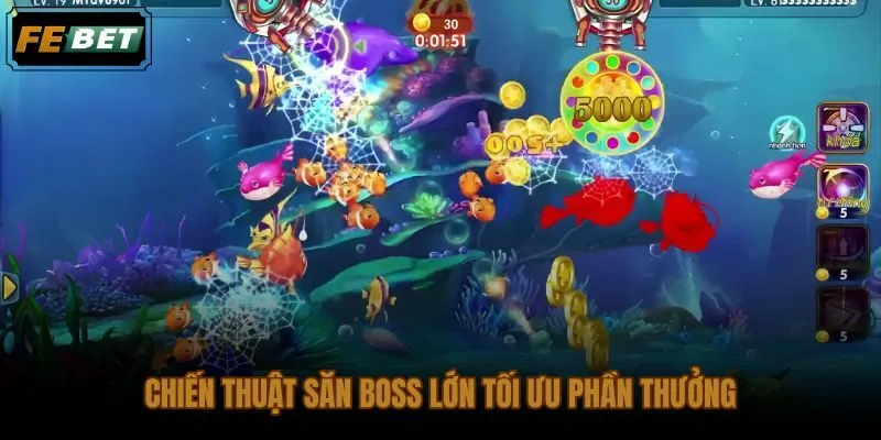 Chiến thuật săn trùm lớn trong game bắn cá tiên cánh Dinosaur Tycoon