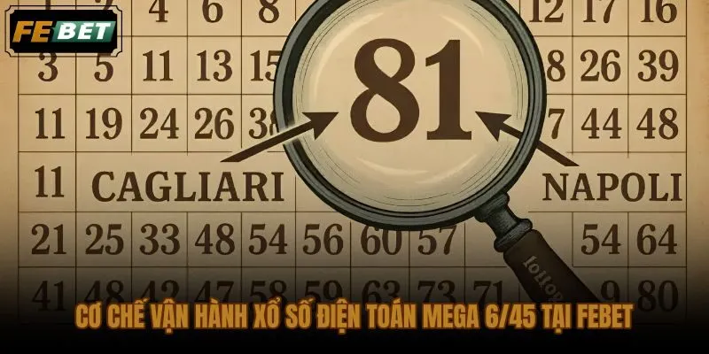 Quy trình chọn dãy và đối chiếu kết quả Mega 6/45 trong xổ số FEBET