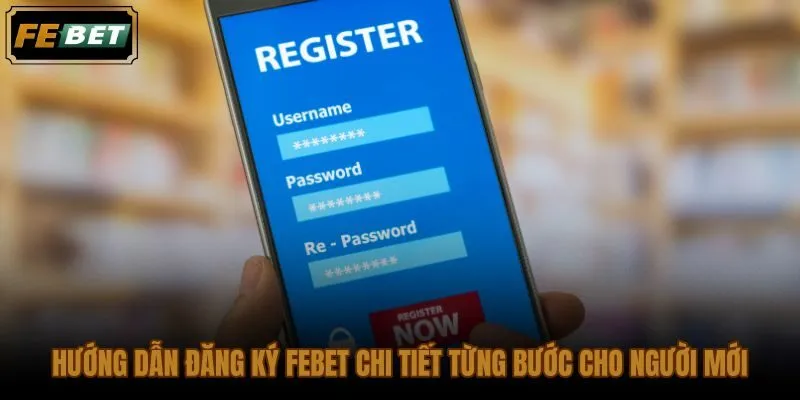 Quy trình đăng ký FEBET rõ ràng giúp tránh lỗi nhập liệu và bỏ sót xác minh