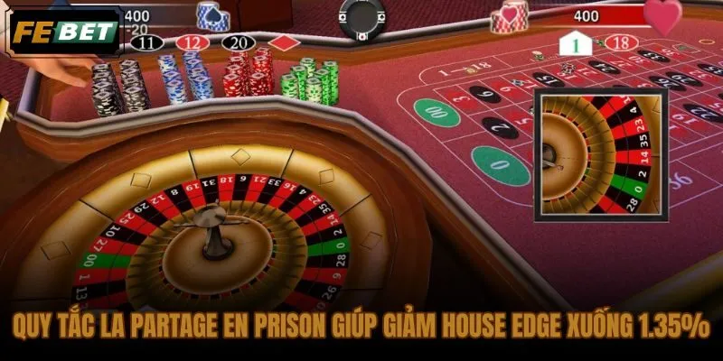 Quy tắc La Partage trên vòng quay roulette châu Âu khi bi rơi ô 0