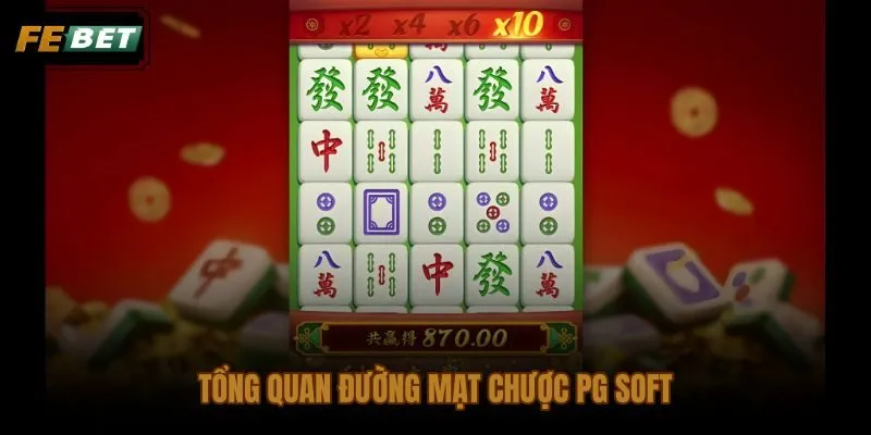 Đường mạt chược PG Soft với khung 5 guồng 4 hàng và guồng phụ đa tầng