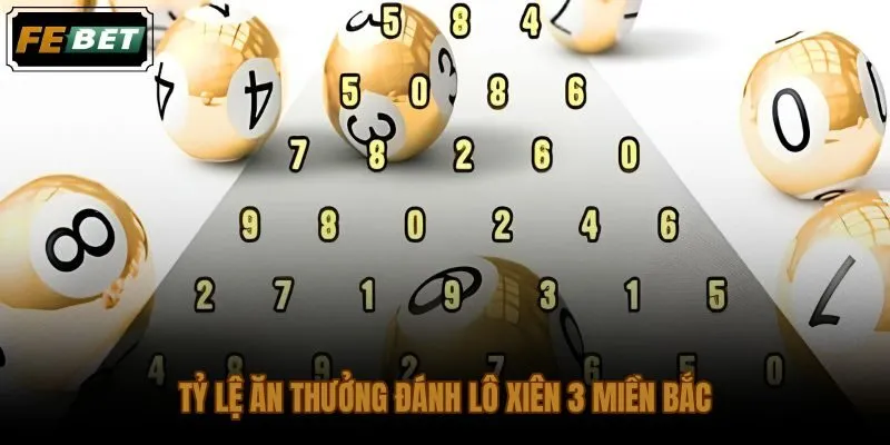 Tỷ lệ trả thưởng đánh lô xiên 3 miền Bắc theo mức cược minh họa