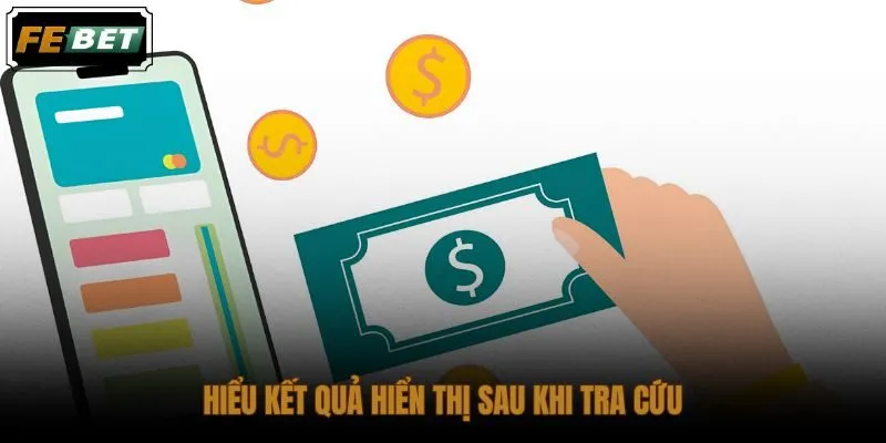 Cách kiểm tra trạng thái giao dịch qua bảng kết quả